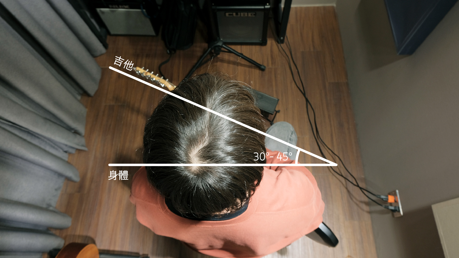 台中學吉他推薦 - 一對一專業吉他課程教學實況 - 迴響樂手空間